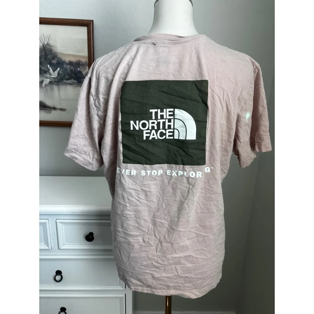 The North Face Moab Utah Graphic T-Shirt Mens Medium Mauve Pink Box Logo Tee